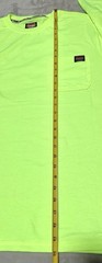 NEW Wrangler Workwear Men’s Hi-Vis Yellow Long Sleeve Pocket T-Shirt Size XL