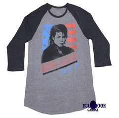 New Michael Jackson Raglan Bad Tour 1988 Vintage Mens T-Shirt