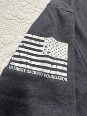 Ultimate Sacrifice Foundation Freedom Ride Motorcycle T Shirt S Black EUC Epic