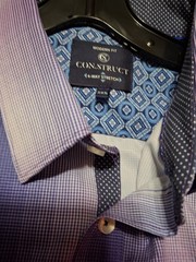 CON.STRUCT Modern Fit performance dress shirt XXL. purple Long Sleeve