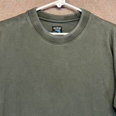 KUHL Kommando Crew Long Sleeve Shirt Men’s Large Green Organic Cotton Arm Pocket