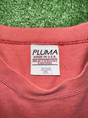 Vintage Pluma T Shirt Men’s XXL Heavy Weight Cotton Boxy Coral 2XL Blank USA