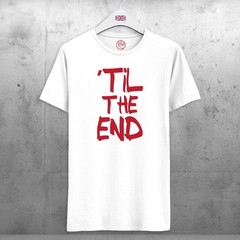 ‘Til The End White Organic Cotton T-shirt for Fans of Sunderland Gift