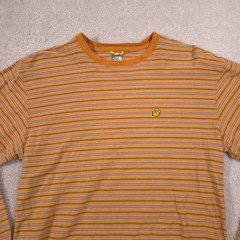 The North Face Shirt Mens Medium Orange Stripe A5 Series Long Sleeve Tee