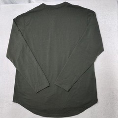 BYLT Shirt Mens XL Green Long Sleeve Henley Tagless Lightweight Stretch