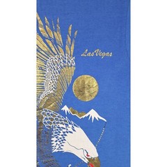 Vintage Las Vegas Screen Stars T Shirt Large Blue Gold Foil Eagle Robert Walton