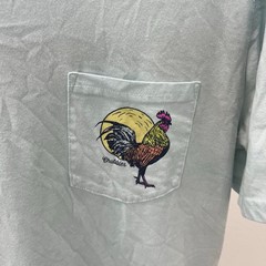 Chubbies Mens Large T Shirt Mint Green Wake Up The Weekend Has Arrived Rooster