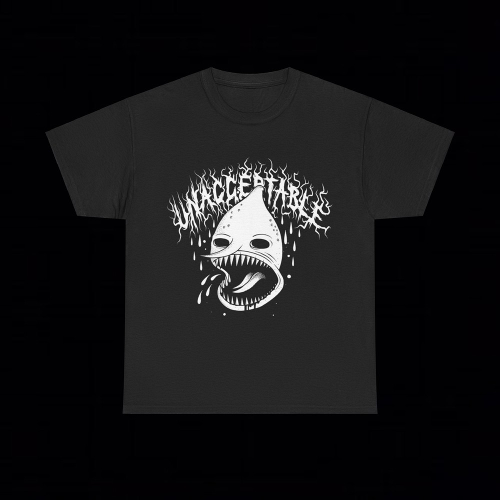 Lemongrab UNACCEPTABLE Adventure Time T Shirt black metal rock goth emo grunge