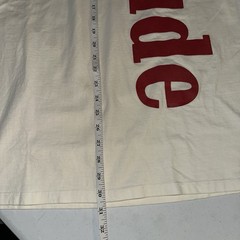 Rhude Vertical Logo Pocket T Shirt FW19 Off White Size XL Made In USA