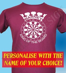 Darts Player Personalised T-Shirt Men Women King Queen Darts Many Sizes Colours