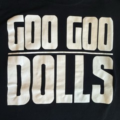 GOO GOO DOLLS Alt Rock Band Logo T-Shirt. LARGE Preowned NV