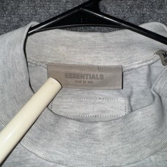Fear of God Essentials Boxy T Shirt Mens Medium Light Oatmeal Short Sleeve