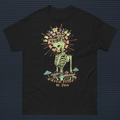 Edelweiss 100% Cotton Skeleton Metal Band T Shirt