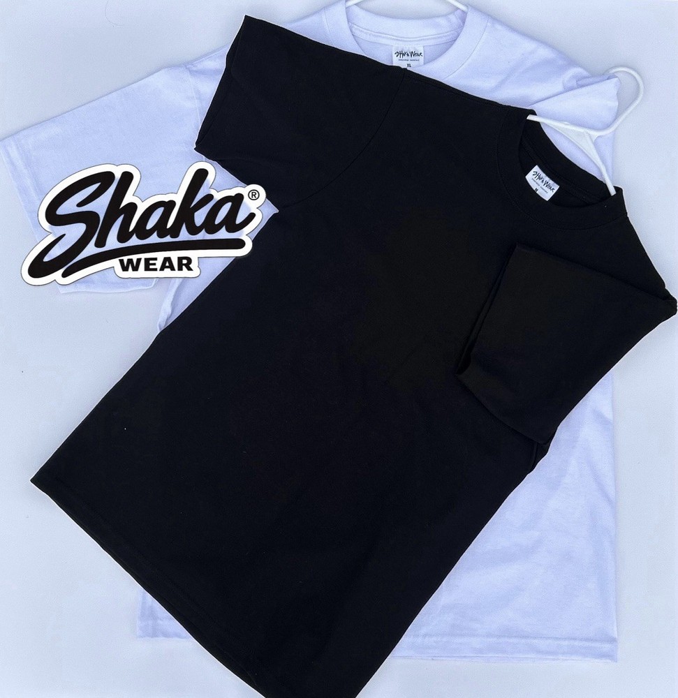 Shaka Wear Max Heavyweight Tee 7.5oz Oversized Thick Blank T Shirt