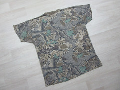 Vintage ACE Sportswear Pocket T Shirt (L) Advantage Camouflage 80s Camo Faded