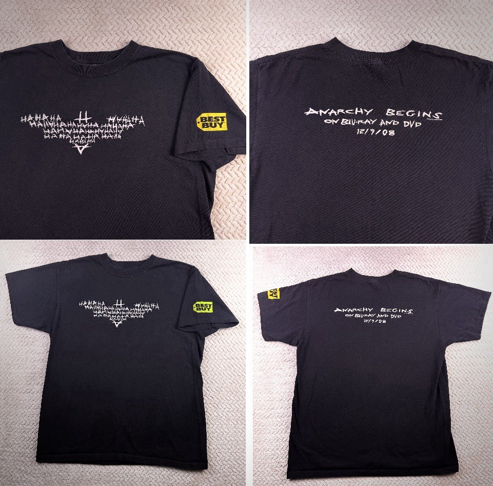 Joker Shirt Y2k Batman The Dark Knight Anarchy Movie T Men’s Large Anvil Tag