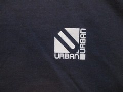 Vintage 90s Single Stitch T Shirt Mens Large Blue Urban Fruit of the Loom Best