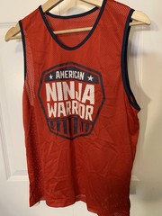 American Ninja Warrior tank top red size approx. M