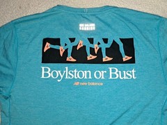 New Balance Run Boston T-Shirt Athletic Bolyston Or Bust Men’s Large