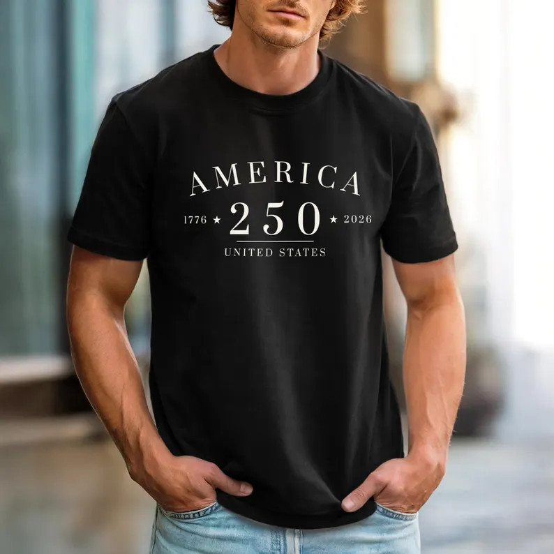 America 250 Anniversary Shirt, USA Freedom Graphic Tee