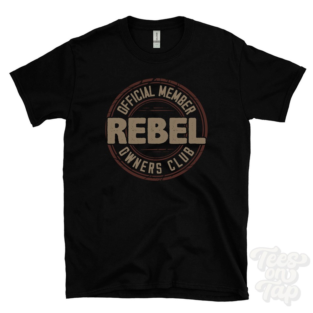 OFFICIAL MEMBER REBEL OWNERS CLUB T-SHIRT motorcycle biker gift retro logo