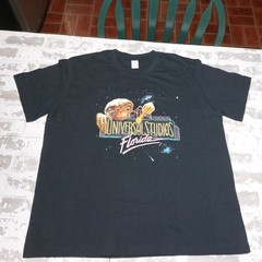 90s Style Universal Studios Hollywood ET T-Shirt X-Large Black Alien Tee Shirt