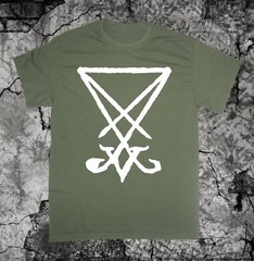Sigil of Lucifer Shirt – Baphomet Pentagram Satanic Occult Gothic Goat of Mendes