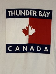 CANADA Thunder Bay Ontario 90s Tommy Hilfiger Logo XL Waist Cord T-Shirt VINTAGE
