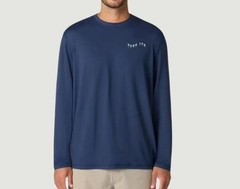 NEW Hang Ten Men’s L UV Protection Long Sleeve Shirt Blue G1373