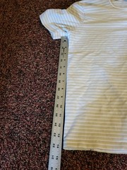 Dockers USA T Shirt Tee Striped Cotton Preppy Crew Neck