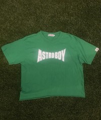 RARE Vintage Y2K 3D Astro Boy Tezuka Mighty Atom Cropped Tee Size M
