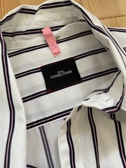 SHU HOMME FEMM Mens Long Sleeve Striped Shirt Size 2 Casual Button Up