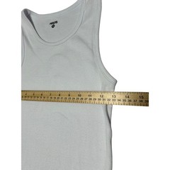 HAUS Ultra Soft Cotton Fitted Tank Set (3) Ribbed Black Grey White Men M Gym