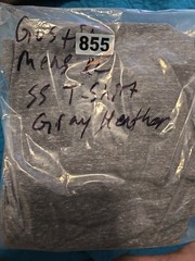 Gustin Shirt Mens XL Gray Heather Crewneck California USA Made Soft Tri-Blend