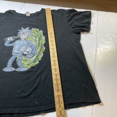 Rick and Morty Rick Sanchez T-Shirt Mens Black Sz-L #517