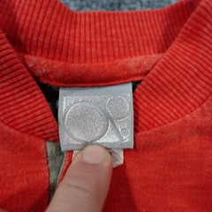 VTG OP Ocean Pacific Shirt Men S Orange Henley Baseball Tee Military 80s 0378