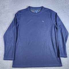 Tommy Bahama Men’s Blue Chill Time Rash Guard Shirt Sz Medium