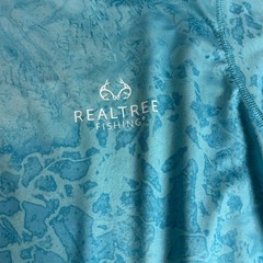 Realtree Men’s Blue Long Sleeve Fishing Performance Shirt Size L