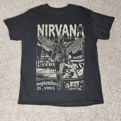 Nirvana In Utero T Shirt Vintage Grunge Rock Band Graphic Tee 90s Music Shirt