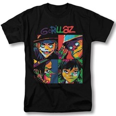 NEW GORILLAZ Band Concert Tour Black Heavy S-5XL T Shirt