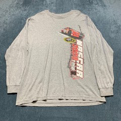 AAA Nascar 2009 Tour Sprint Cup Series T Shirt Mens XL-2XL Gray Long Sleeve