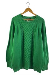 Other Brands: TANGRAM Knit Sweater (Lightweight), XL, Cotton, Green, Solid Color