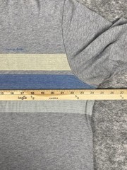 Travis Mathew Tshirt Mens XL Gray Striped Casual Lightweight Breathable