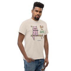 Eat the Rich Pink Kitty Cat Cottagecore Unisex classic tee