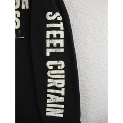 Pittsburgh Steelers Long Sleeve Fanatics Shirt Mens XL Black Steel Curtain NFL