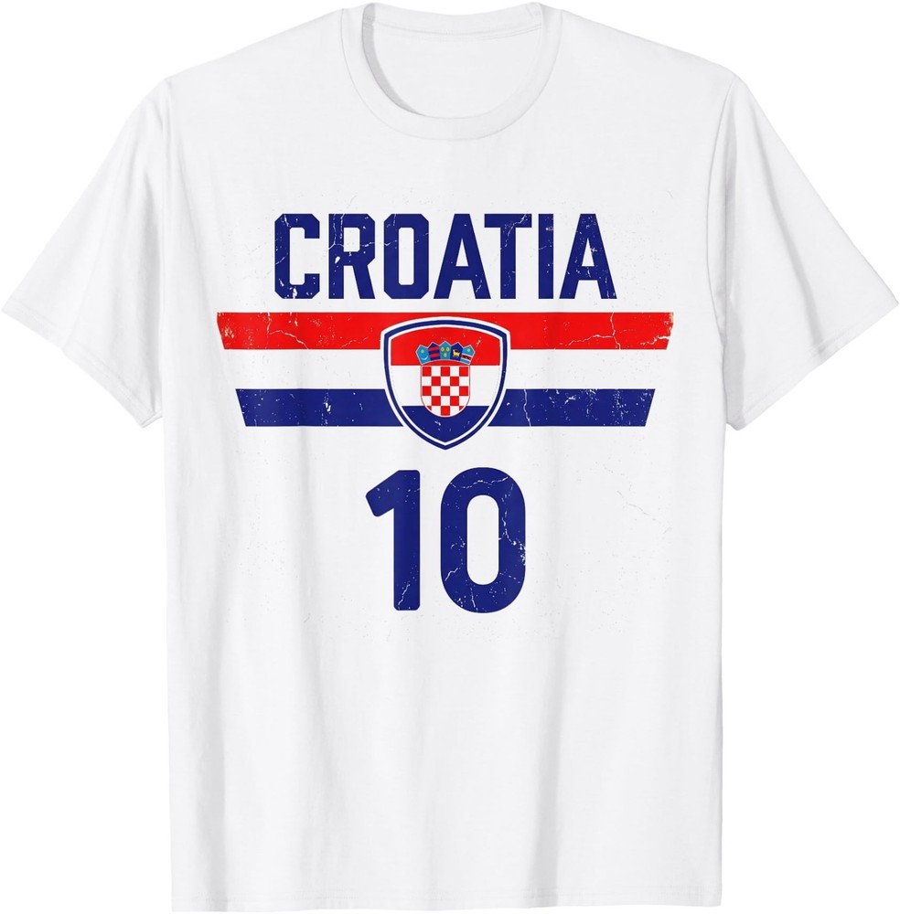 Croatia Tshirt Hrvatska Flag Zagreb Croatian Jersey Retro T-Shirt