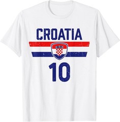 Croatia Tshirt Hrvatska Flag Zagreb Croatian Jersey Retro T-Shirt