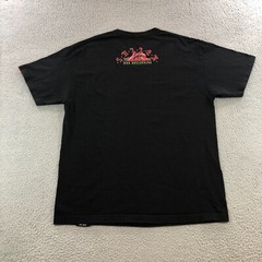 sullen art collective T shirt mens L black skull roses david kokot
