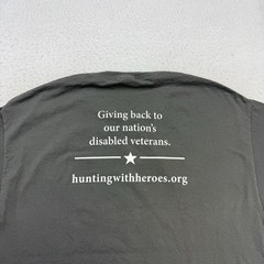 Wyoming Shirt Mens XL Gray Hunting With Heroes Short Sleeve Cotton Outdoors
