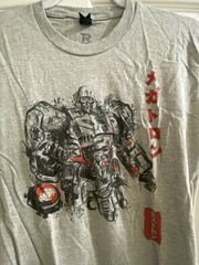 Vintage THE TRANSFORMERS MEGATRON JAPANESE T-SHIRT NEW! Size M Gray